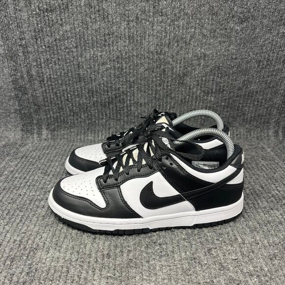 Nike Dunk Low Retro Panda White Black Shoes Womens 7 (5.5Y) CW1590-100 - Picture 3 of 8